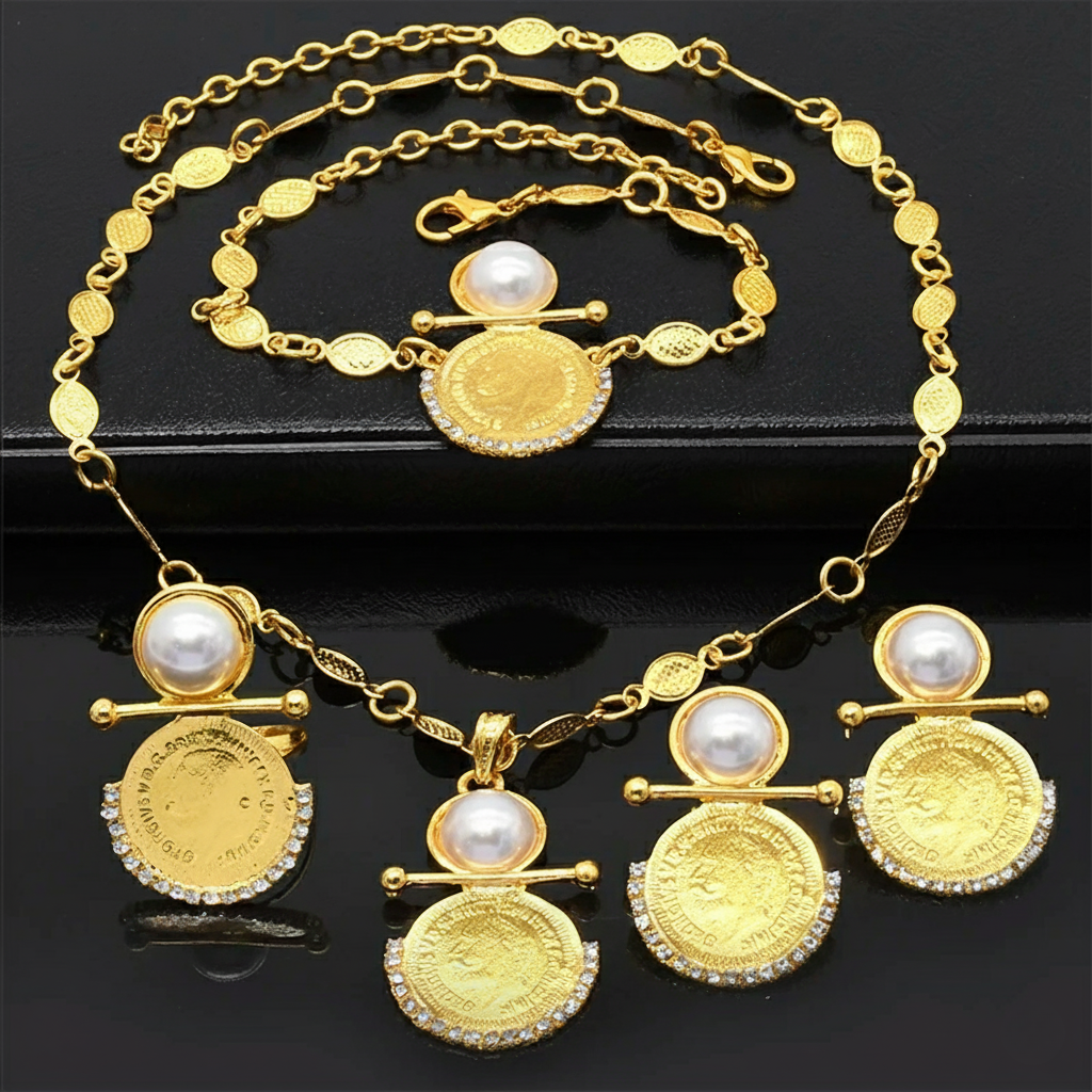 parure plaque ou pour femme