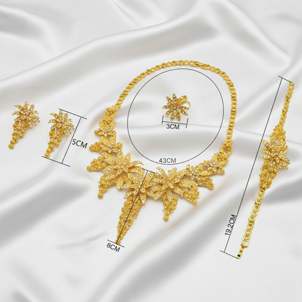 parure plaque ou pour femme