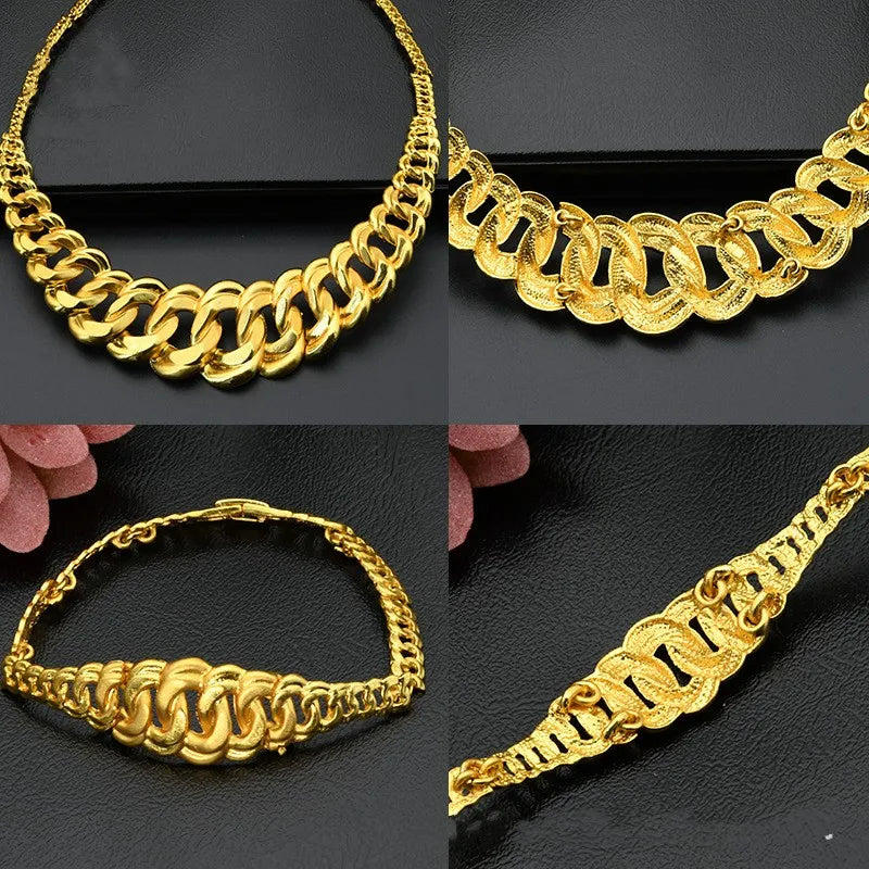 parure plaque ou pour femme