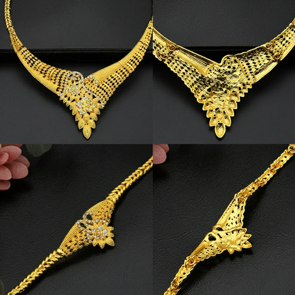 parure plaque ou pour femme