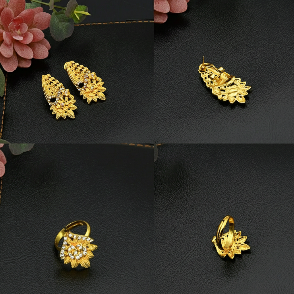 parure plaque ou pour femme