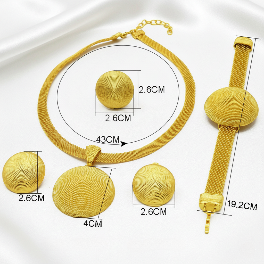 parure plaque ou pour femme