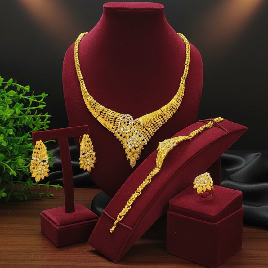 parure plaque ou pour femme