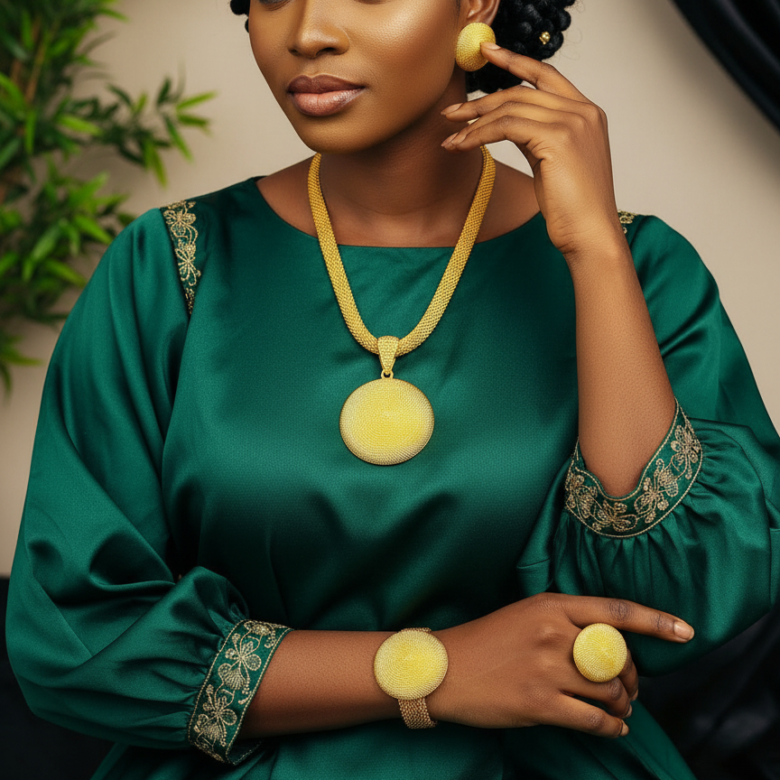 parure plaque ou pour femme