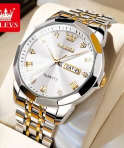 OLEVS – MONTRE 3D DIAMOND GOLD